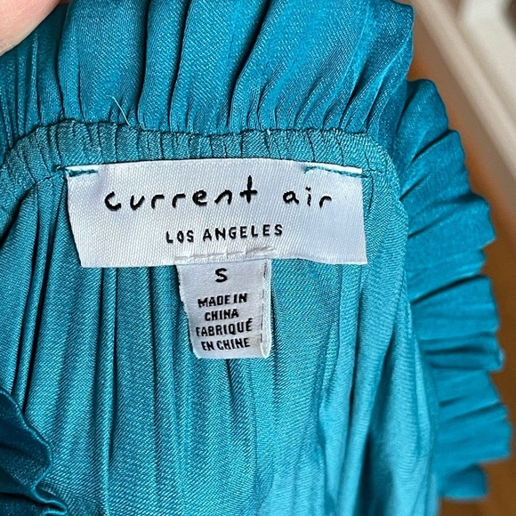 Current Air Cara Sleeveless Pleated Mini Dress Turquoise Size S - Picture 10 of 16
